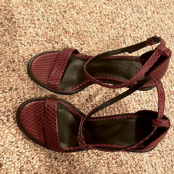 Tibi Amber Heel in Maroon - Picture 3 of 5